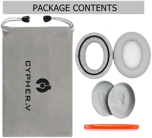 Alt view image 6 of 7 - Replacement Ear Pads Cushions, Earpads Cover for Bose 700 Noise-Cancelling NC700 Over Ear Headphones (Grey)