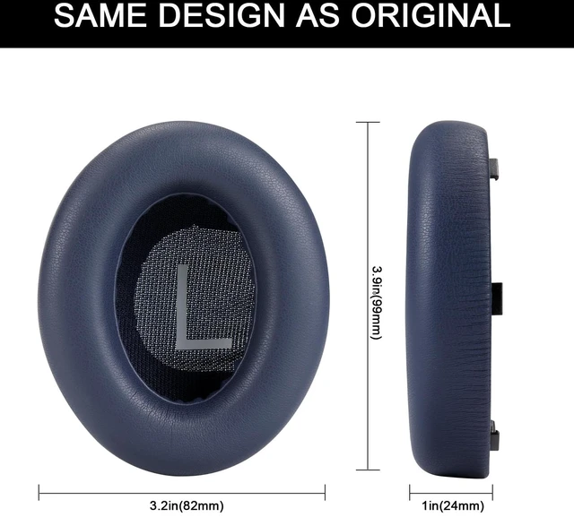 Alt view image 2 of 6 - Replacement Ear Pads Cushions, Earpads Cover for Bose 700 Noise-Cancelling NC700 Over Ear Headphones (Navy Blue)