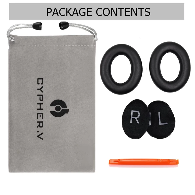 Alt view image 6 of 6 - Replacement Ear Pads Cushions, Earpads Cover for Bose 700 Noise-Cancelling NC700 Over Ear Headphones (Black)
