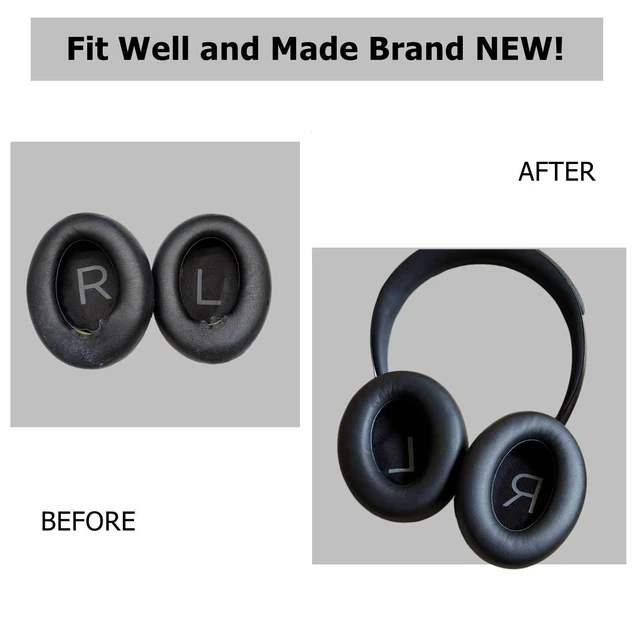 Alt view image 3 of 6 - Replacement Ear Pads Cushions, Earpads Cover for Bose 700 Noise-Cancelling NC700 Over Ear Headphones (Black)