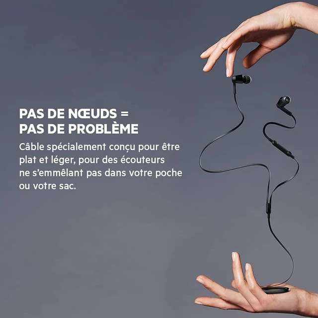 Alt view image 5 of 7 - Wired Earbuds with USB-C Connector, Built-in Mic In-ear headphones, tangle-free cable, inline remote, volume and track controls, USB-C smartphones, tablets