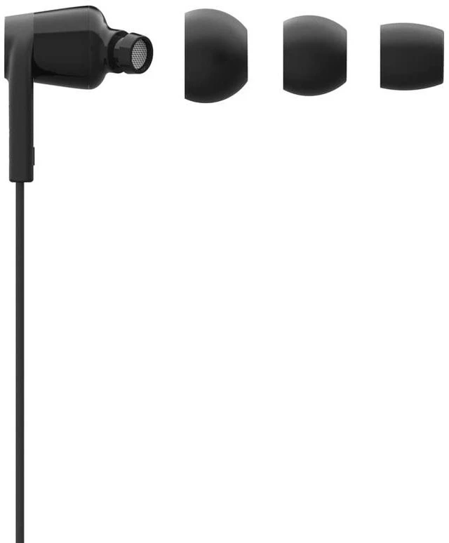 Alt view image 6 of 7 - Wired Earbuds with USB-C Connector, Built-in Mic In-ear headphones, tangle-free cable, inline remote, volume and track controls, USB-C smartphones, tablets