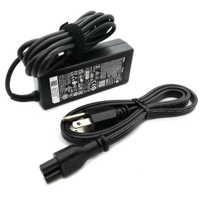 Alt view image 4 of 7 - 65W 4.5mm tip Laptop Charger,Latitude 3320 3330 3340 3420 3430 3435 3440 3450 3520 3530 3535 3540 AC Adapter, Black, DA65NM191