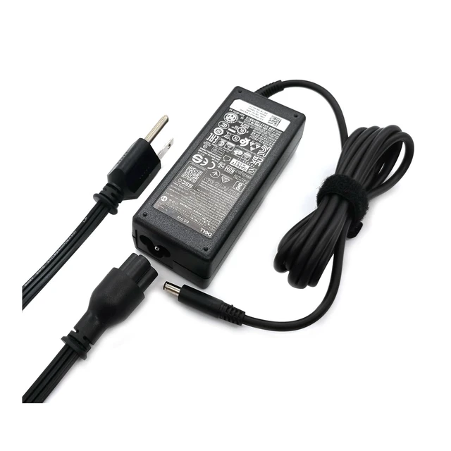 Alt view image 7 of 7 - 65W 4.5mm tip Laptop Charger,Latitude 3320 3330 3340 3420 3430 3435 3440 3450 3520 3530 3535 3540 AC Adapter, Black, DA65NM191