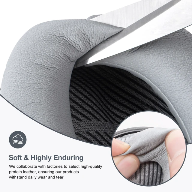 Alt view image 4 of 7 - Replacement Ear Pads Cushions for Bose QuietComfort QC 35 (ii) 25 15 2 Headphones, Upgraded Earpads for QC35 (ii) QC25 QC15 QC2 SoundTrue/SoundLink AE2/AE2i/AE2w Around-Ear Headphones (Silver)