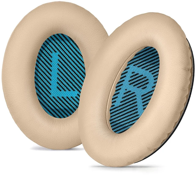 Main image of Replacement Ear-Pads Cushions for Bose QuietComfort (QC) 35 35ii 25 15 2 and More Headphones, Upgraded Covers with Soft Protein Leather, Reinforced Sealing, Optimized Memory Foam (Brown)