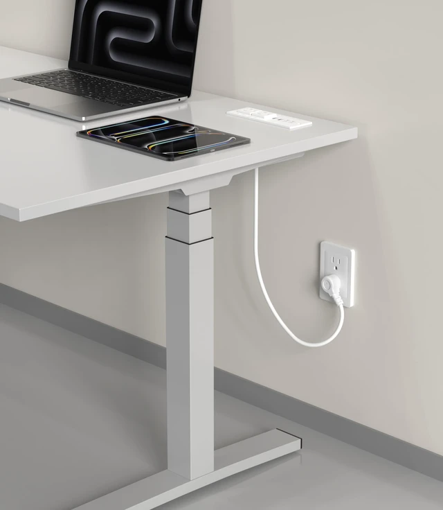 Alt view image 2 of 7 - Recessed Power Strip with 2 PD 65W USB C,Flush Mount Outlet White, 6FT,Flush Mount Countertop Drawer Outlet, Furniture Hidden Charging Station for Side Table, End Table,2 AC Outlets