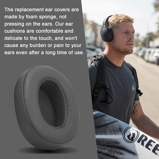 Alt view image 6 of 7 - Replacement Ear Pads for Skullcandy Crusher Wireless/Evo/ANC Hesh 3/EVO/ANC, Headphones Earpad Cushions, Headset Ear Covers Also Fit Skullcandy Venue Wireless Headphones-Dark Grey