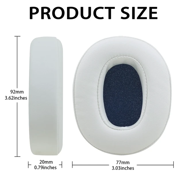 Alt view image 3 of 7 - Replacement Ear Pads for Skullcandy Crusher Wireless/Evo/ANC Hesh 3/EVO/ANC, Headphones Earpad Cushions, Headset Ear Covers Also Fit Skullcandy Venue Wireless Headphones