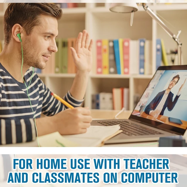 Alt view image 7 of 7 - 160 Packs Bulk Wired Earbuds Classroom Students,Classict Color 8 Colors Individually Wrapped Earphones, Kids School Library Disposable Headphones 3.5mm Plug, In-ear Design Testing Training