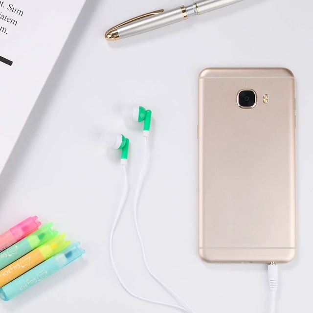 Alt view image 2 of 7 - Wholesale Kids Bulk Earbuds Headphones 200 Pack Multi Colored Individually Bagged Disposable Earphones Perfect for School Classroom Libraries Students