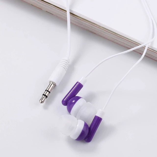 Alt view image 7 of 7 - Wholesale Kids Bulk Earbuds Headphones 200 Pack Multi Colored Individually Bagged Disposable Earphones Perfect for School Classroom Libraries Students