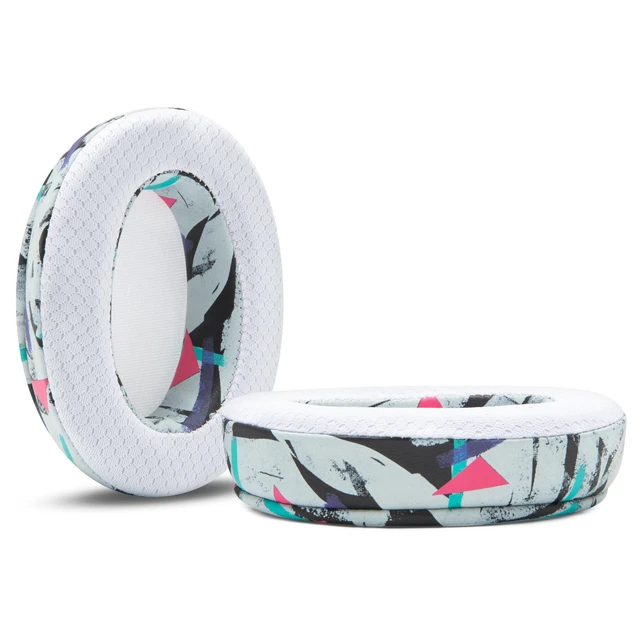 Alt view image 6 of 7 - Freeze Crusher - Cooling Gel Earpads for Skullcandy Crusher & Hesh 3 Made by Wicked Cushions Also fits Crusher ANC 2, Crusher 720 & 1080 Soft Memory Foam, Cooler for Longer 90's White