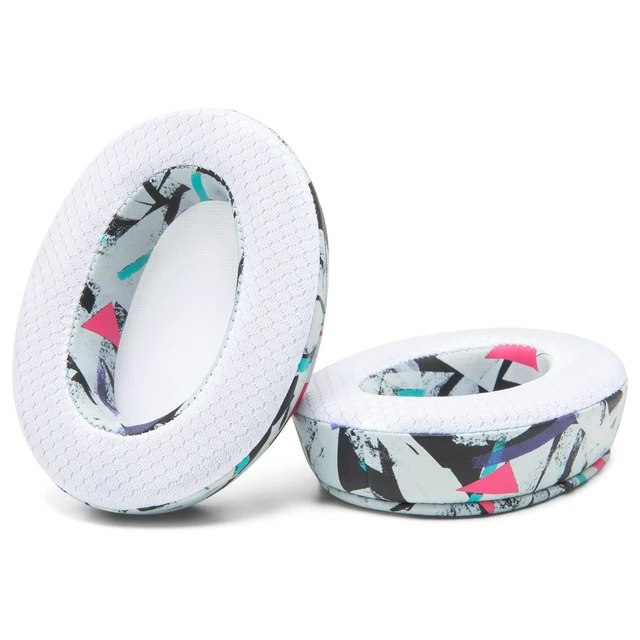 Alt view image 5 of 7 - Freeze Crusher - Cooling Gel Earpads for Skullcandy Crusher & Hesh 3 Made by Wicked Cushions Also fits Crusher ANC 2, Crusher 720 & 1080 Soft Memory Foam, Cooler for Longer 90's White