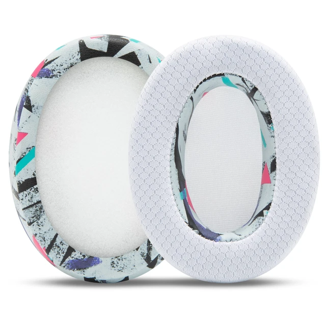 Alt view image 7 of 7 - Freeze Crusher - Cooling Gel Earpads for Skullcandy Crusher & Hesh 3 Made by Wicked Cushions Also fits Crusher ANC 2, Crusher 720 & 1080 Soft Memory Foam, Cooler for Longer 90's White