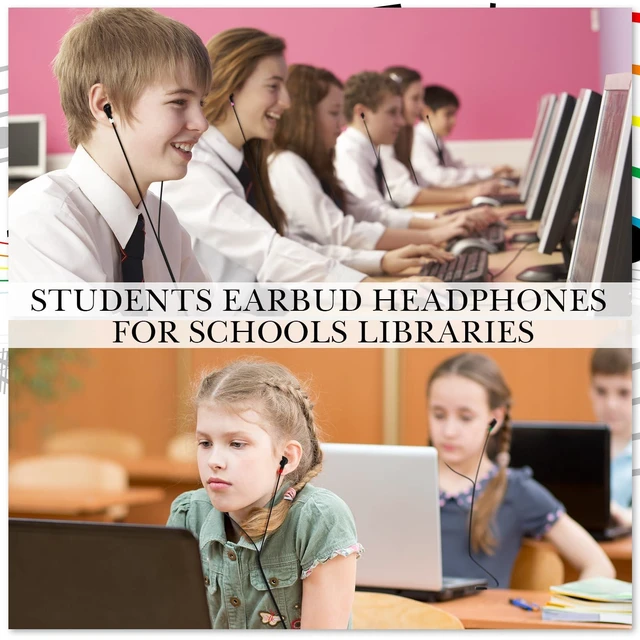 Alt view image 6 of 6 - 160 Packs Bulk Wired Earbuds Classroom Students,Solid Color 8 Colors Individually Wrapped Earphones, Kids School Library Disposable Headphones 3.5mm Plug, In-ear Design Testing Training