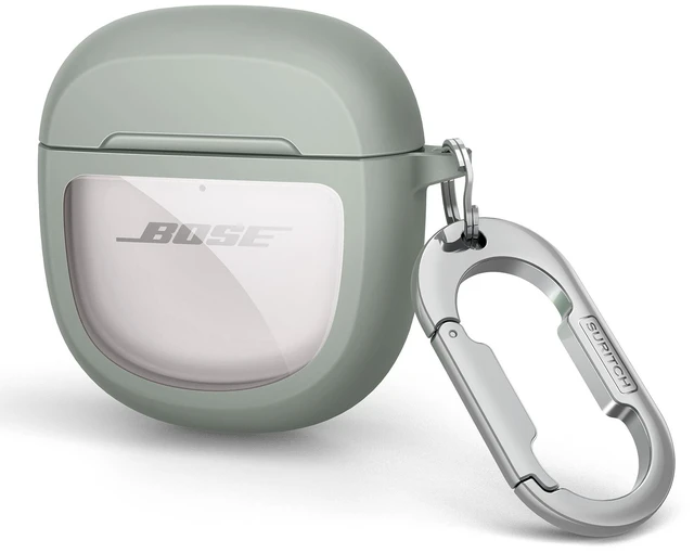 Main image of Protective Cases for Bose QuietComfort Earbuds II 2022 / QuietComfort Ultra/Ultra Earbuds 2nd Gen, Shockproof Case Cover for Bose QC ii 2 & Ultra Case Accessories with Carabiner, Green