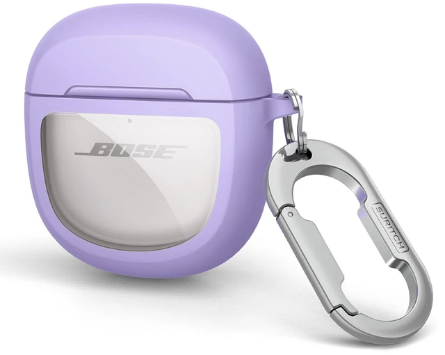 Main image of Protective Cases for Bose QuietComfort Earbuds II 2022 / QuietComfort Ultra/Ultra Earbuds 2nd Gen, Shockproof Case Cover for Bose QC ii 2 & Ultra Case Accessories with Carabiner, Purple