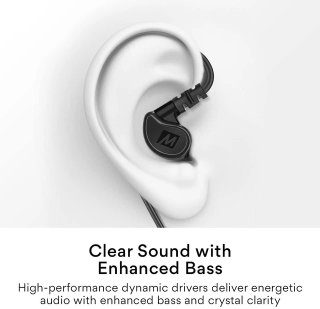 Alt view image 3 of 7 - M6 Sport USB-C Wired Earbuds with Memory Wire Earhooks, Headset with Mic & 3-Button Remote for iPhone 17 Pro Max, iPad, USB Type C Devices; in Ear Headphones for Running/Gym/Workouts, Black