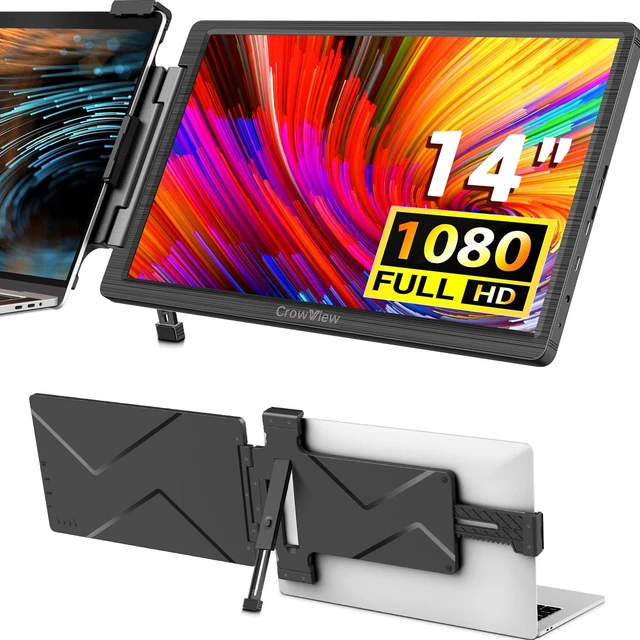 Main image of Laptop Screen Extender 14" 1080P IPS Dual Extender Portable Monitor Laptop Extended Monitor Portable for 13"-16.5" Laptops with USB-C/HD Port, Plug and Play for Mac, Wins, Android
