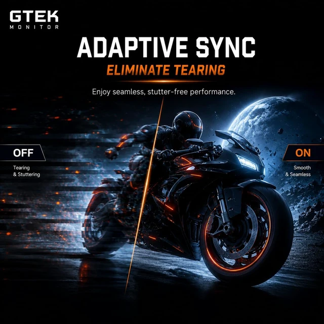 Alt view image 3 of 7 - 27" 300Hz Gaming Monitor, FHD1080P 240Hz Computer Monitor, 1ms (OD), 2X HDMI & 2X DisplayPort, Built-in Speakers, FreeSync & G-Sync Compatible, Eye Care