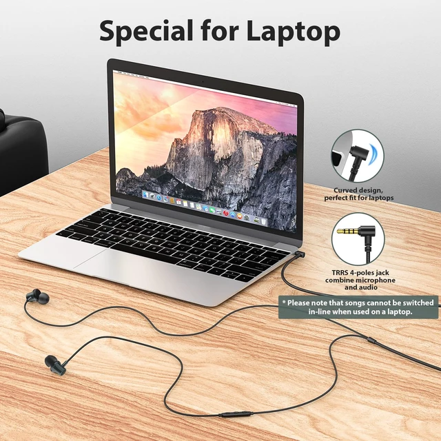 Alt view image 2 of 7 - Wired Headphones Earphones for School Laptop PC Chromebook, Green Ear Buds with 3.5mm Plug in Audio Jack Microphone HiFi Stereo Clear Call Volume Control for Kindle Fire Travel MP3