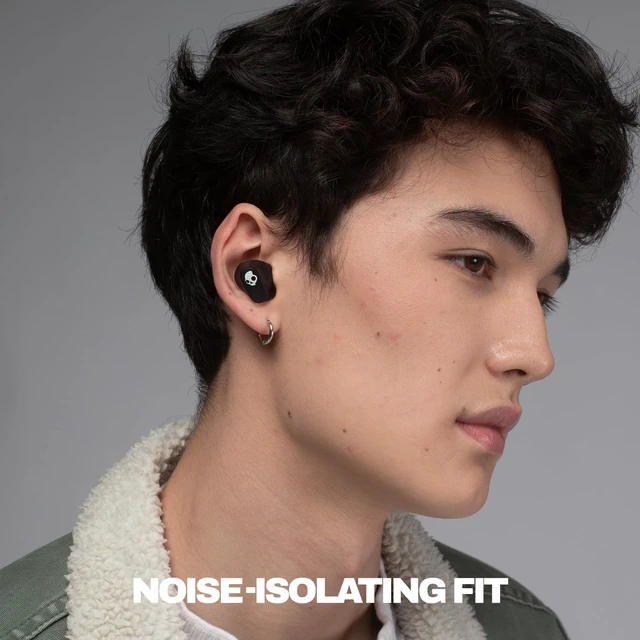 Alt view image 4 of 7 - Smokin Buds 360 Wireless Noise Isolating Earbuds - True Black In-Ear Fit, Bluetooth, 20 Hours Battery, IPX4 Sweat and Water Resistant, Microphone for iPhone Android, Commuting, Studying