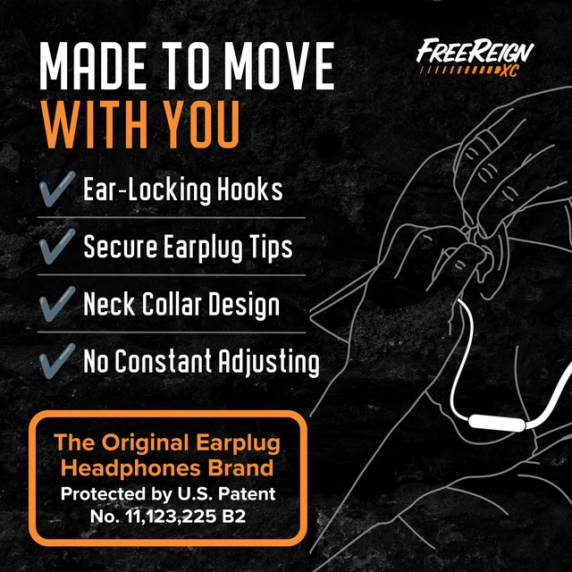 Alt view image 7 of 7 - FreeReign XC Bluetooth Hearing Protection Earplug Headphones 31dB NRR Noise Reduction, Work Earbuds for Construction Warehouse, OSHA Safety Ear Plugs, Foam Silicone Tips, Black, with Mic