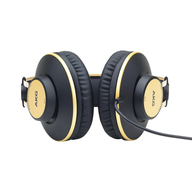 Alt view image 4 of 6 - Pro Audio K92 Over-Ear, Closed-Back, Critical Listening and Studio Headphones, Matte Black and Gold