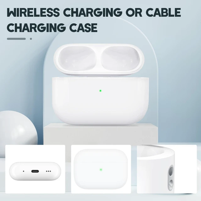 Alt view image 4 of 7 - Charging Case for AirPods Pro 1st/2nd Generation USB-C Charging Case Compatible for Air Pod 1st 2nd Generation, Airpods1&2 Charger Case Replacement,Bluetooth Pairing
