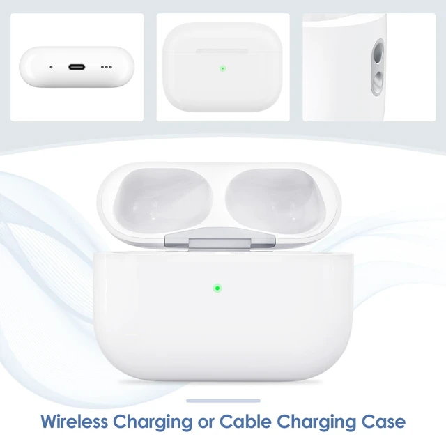 Alt view image 3 of 7 - Replacement Charging Case for AirPods Pro 1st/2nd 660 mAh Built-in Battery Ensures Extended Talk Time and Standby for AirPod Pro 1/2