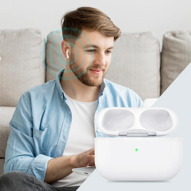 Alt view image 6 of 7 - Replacement Charging Case for AirPods Pro 1st/2nd 660 mAh Built-in Battery Ensures Extended Talk Time and Standby for AirPod Pro 1/2