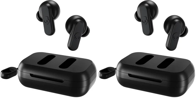 Main image of Dime 2 Wireless Earbuds,Bluetooth Headphones,Noise Isolating Fit,Up to 12 Hours Battery,Microphone for iPhone Android,Easy Carry with Integrated Lanyard - True Black,(Pack of 2)