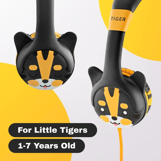 Alt view image 5 of 7 - Wired Toddler Headphones for 1-7 Years Old 85dB Volume Limited Baby Headphones for Plane and Car Travel Children Headset for Airplane, iPad and Tablet, Kids Headphone with Cord for Children