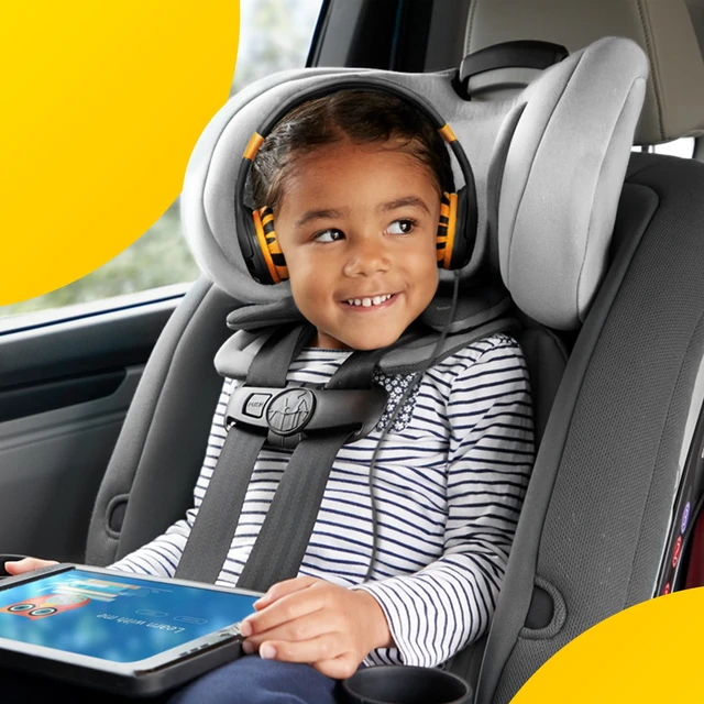 Alt view image 7 of 7 - Wired Toddler Headphones for 1-7 Years Old 85dB Volume Limited Baby Headphones for Plane and Car Travel Children Headset for Airplane, iPad and Tablet, Kids Headphone with Cord for Children