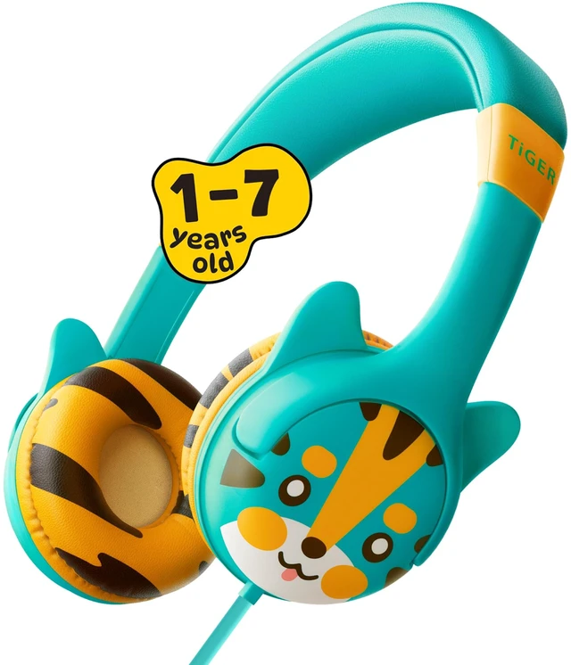 Main image of Wired Toddler Headphones for 1-7 Years Old 85dB Volume Limited Baby Headphones for Plane and Car Travel Children Headset for Airplane, iPad and Tablet, Kids Headphone with Cord for Children