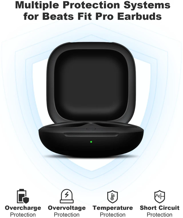 Alt view image 3 of 7 - Charging Case Replacement for Fit Pro Wireless Charger Case with Bluetooth Pairing Button, 700mAh Battery, Earbuds Not Included