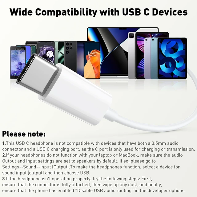 Alt view image 6 of 6 - USB C Headphones Magnetic Wired Earbuds with Mic for Apple/Samsung Android Type C Earphones USBC Ear Bud Corded for iPhone 15 Pro Max 16 17 17e 18 Duo/Galaxy S26 S25 S24 Plus S23 S22 S21 Note 20 Ultra