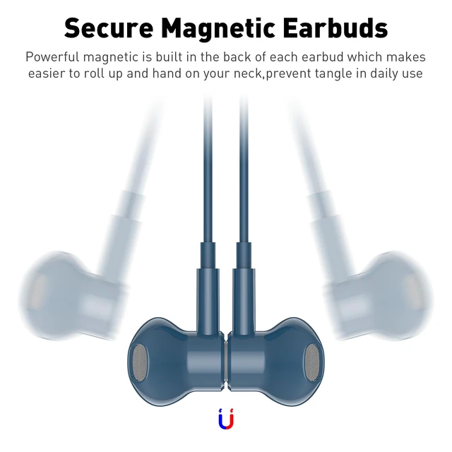 Alt view image 2 of 7 - USB C Headphones Magnetic Wired Earbuds with Mic for Apple/Samsung Android Type C Earphones USBC Ear Bud Corded for iPhone 15 Pro Max 16 17 17e 18 Duo/Galaxy S26 S25 S24 Plus S23 S22 S21 Note 20 Ultra
