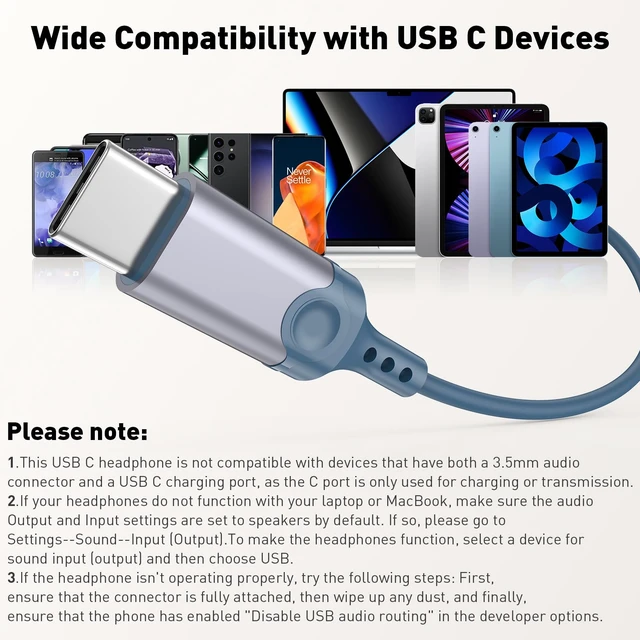 Alt view image 7 of 7 - USB C Headphones Magnetic Wired Earbuds with Mic for Apple/Samsung Android Type C Earphones USBC Ear Bud Corded for iPhone 15 Pro Max 16 17 17e 18 Duo/Galaxy S26 S25 S24 Plus S23 S22 S21 Note 20 Ultra