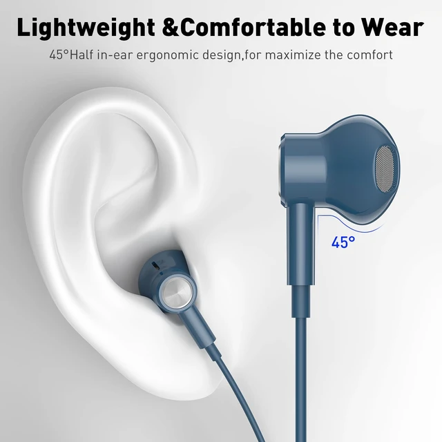 Alt view image 4 of 7 - USB C Headphones Magnetic Wired Earbuds with Mic for Apple/Samsung Android Type C Earphones USBC Ear Bud Corded for iPhone 15 Pro Max 16 17 17e 18 Duo/Galaxy S26 S25 S24 Plus S23 S22 S21 Note 20 Ultra