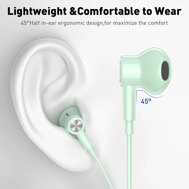 Alt view image 4 of 7 - USB C Headphones Magnetic Wired Earbuds with Mic for Apple/Samsung Android Type C Earphones USBC Ear Bud Corded for iPhone 15 Pro Max 16 17 17e 18 Duo/Galaxy S26 S25 S24 Plus S23 S22 S21 Note 20 Ultra