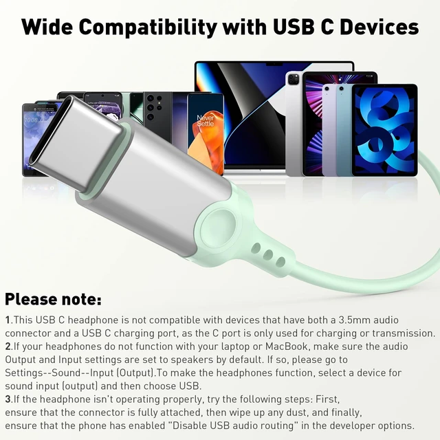 Alt view image 7 of 7 - USB C Headphones Magnetic Wired Earbuds with Mic for Apple/Samsung Android Type C Earphones USBC Ear Bud Corded for iPhone 15 Pro Max 16 17 17e 18 Duo/Galaxy S26 S25 S24 Plus S23 S22 S21 Note 20 Ultra