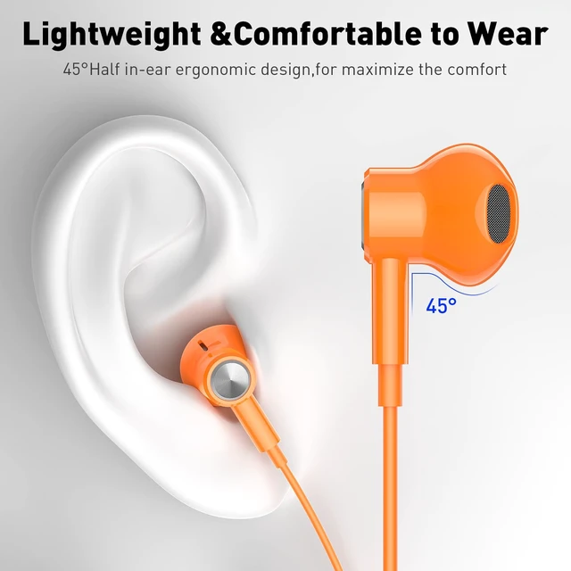 Alt view image 5 of 7 - USB C Headphones Magnetic Wired Earbuds with Mic for Apple/Samsung Android Type C Earphones USBC Ear Bud Corded for iPhone 15 Pro Max 16 17 17e 18 Duo/Galaxy S26 S25 S24 Plus S23 S22 S21 Note 20 Ultra