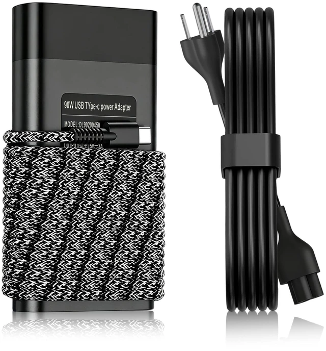 Main image of 90W USB-C PD Charger Replacement HP TPN-DA08 2LN85AA Laptop Adapter 20V 4.5A AC Adapter Power For Spectre x360, Envy, EliteBook, Dragonfly, ZBook, Pavilion Plus Type C Notebook Computers