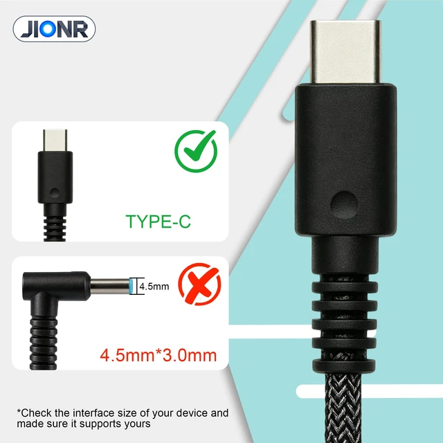 Alt view image 3 of 7 - 90W USB-C PD Charger Replacement HP TPN-DA08 2LN85AA Laptop Adapter 20V 4.5A AC Adapter Power For Spectre x360, Envy, EliteBook, Dragonfly, ZBook, Pavilion Plus Type C Notebook Computers