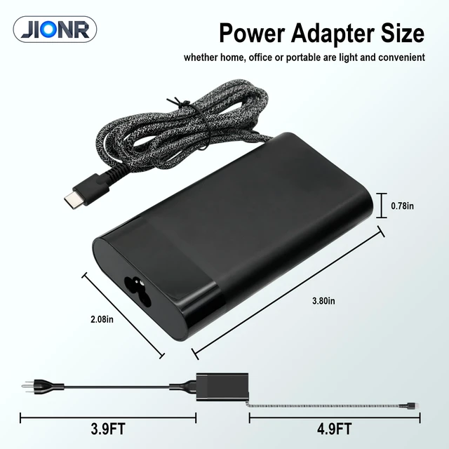Alt view image 6 of 7 - 90W USB-C PD Charger Replacement HP TPN-DA08 2LN85AA Laptop Adapter 20V 4.5A AC Adapter Power For Spectre x360, Envy, EliteBook, Dragonfly, ZBook, Pavilion Plus Type C Notebook Computers