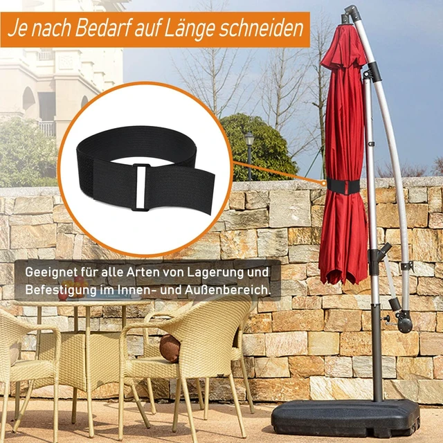 Alt view image 5 of 6 - 16Ft x 2In Adjustable Cable Straps with 12 Buckles, Free Cut Length, Black Reusable Fastening Cable Ties, Hook and Loop Securing Strap for Cable Tidy, Wire Management, Cord Organiser, Black
