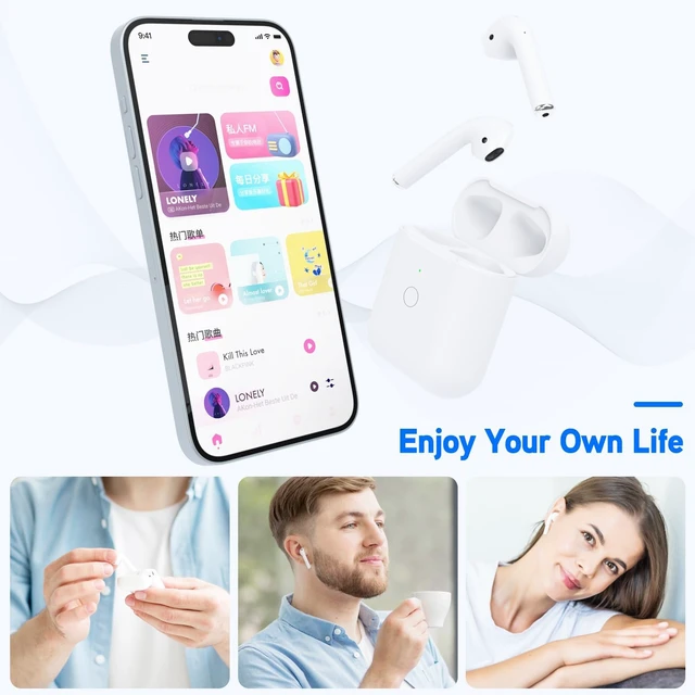 Alt view image 5 of 7 - Replacement Airpod Wireless Charging Case Charging Case Compatible for Air Pod 1st 2nd Generation, Airpods1&2 Charger Case Replacement,Bluetooth Pairing