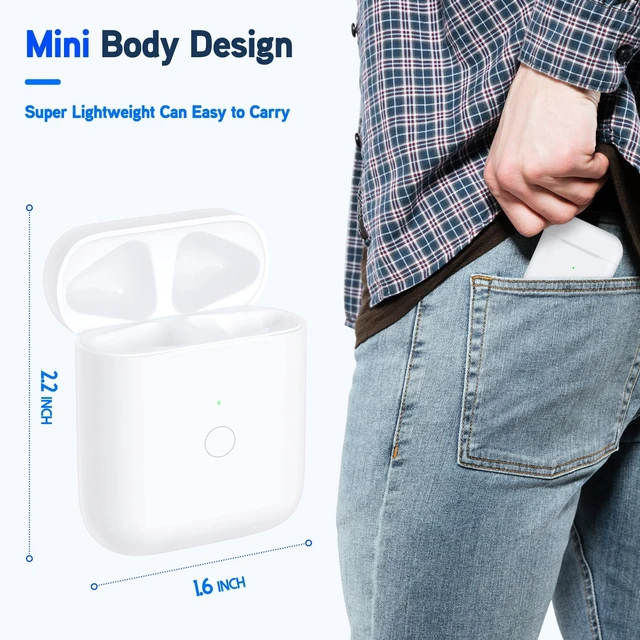 Alt view image 6 of 7 - Replacement Airpod Wireless Charging Case Charging Case Compatible for Air Pod 1st 2nd Generation, Airpods1&2 Charger Case Replacement,Bluetooth Pairing
